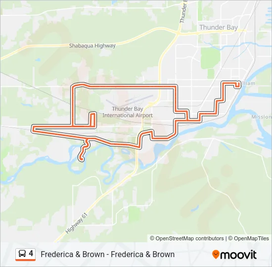 4 Bus Line Map