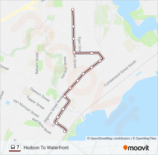 7 Bus Line Map