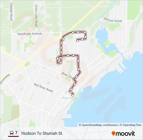 7 Bus Line Map