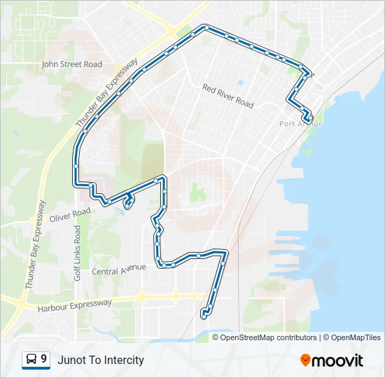 9 Bus Line Map