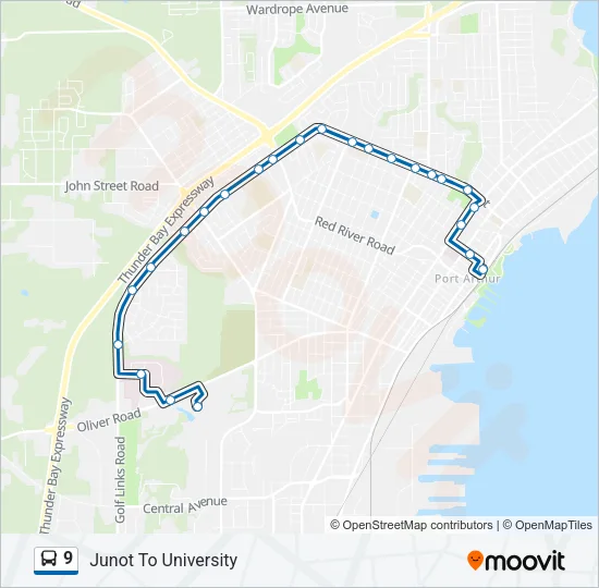 9 Bus Line Map