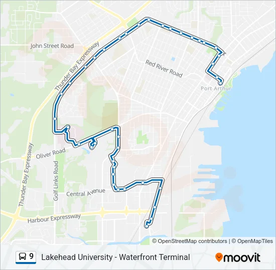 9 Bus Line Map