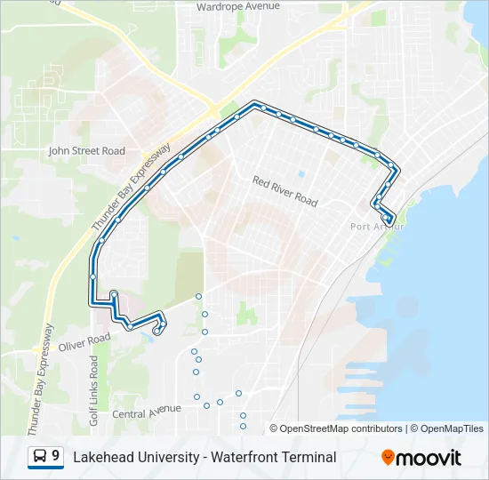 9 Bus Line Map
