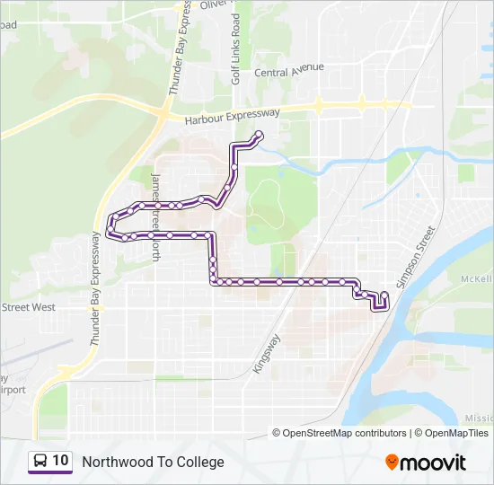 10 Bus Line Map
