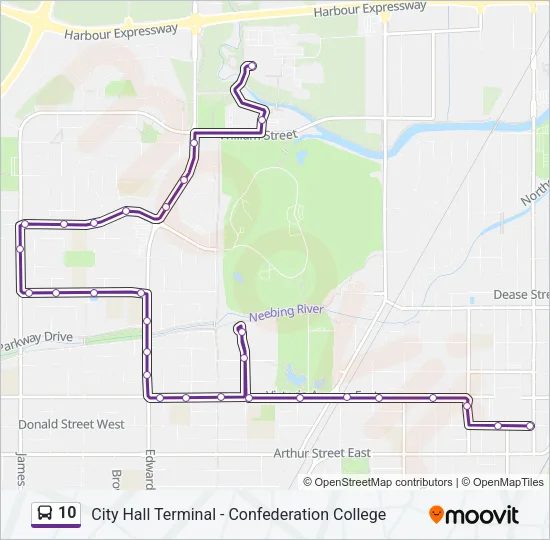 10 Bus Line Map