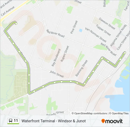 11 Bus Line Map