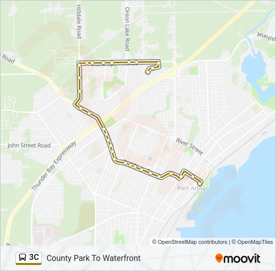 3C Bus Line Map