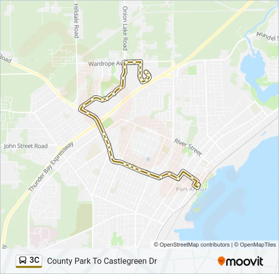 3C Bus Line Map