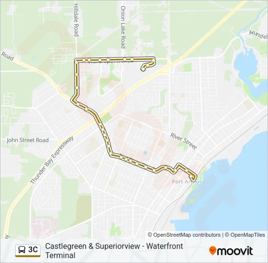 3C Bus Line Map