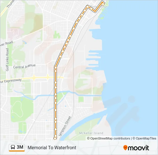 3M Bus Line Map