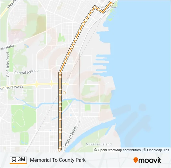 3M Bus Line Map