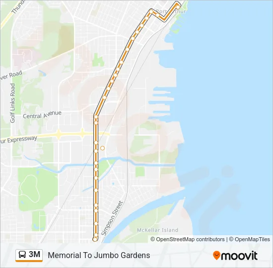 3M Bus Line Map