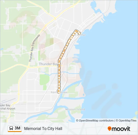 3M Bus Line Map
