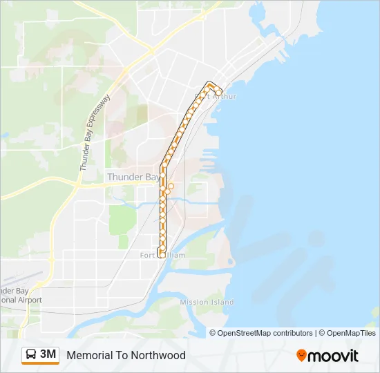 3M Bus Line Map