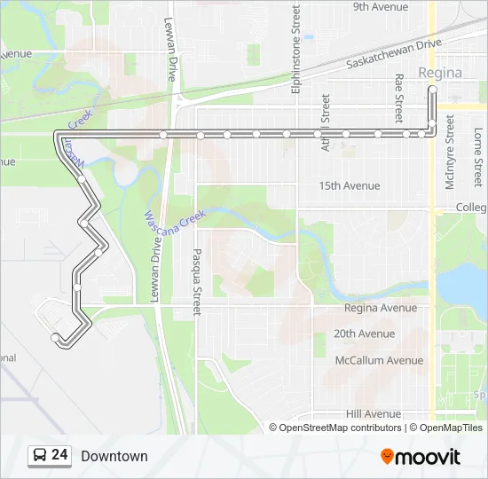 24 Bus Line Map