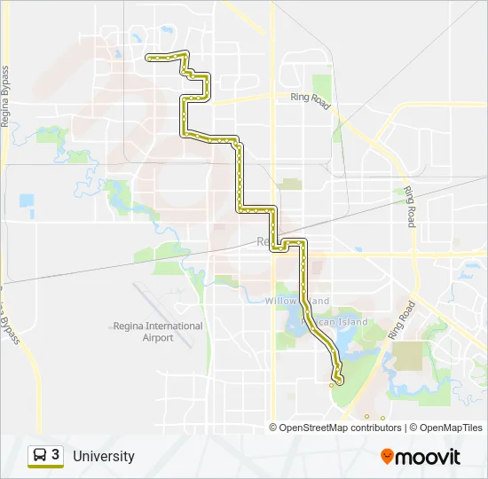 3 Bus Line Map