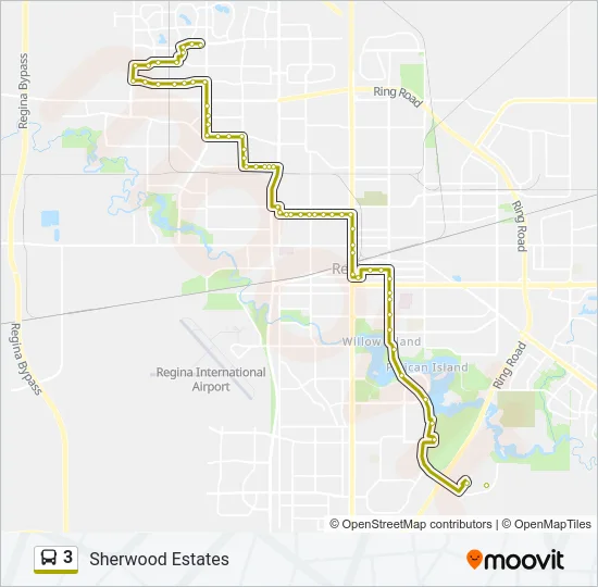 3 Bus Line Map