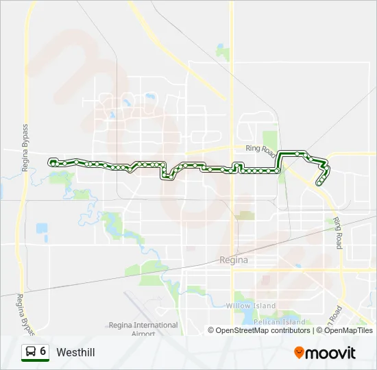 6 Bus Line Map