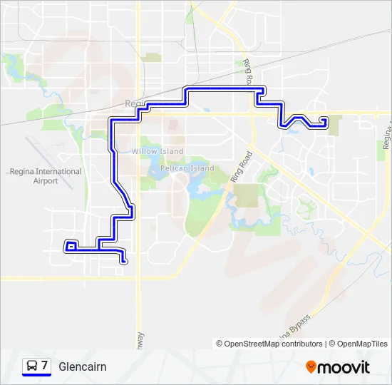 7 Bus Line Map