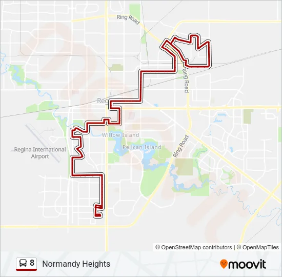 8 Bus Line Map