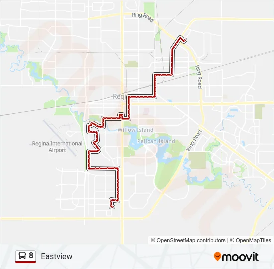 8 Bus Line Map