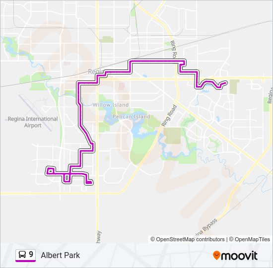 9 bus Line Map