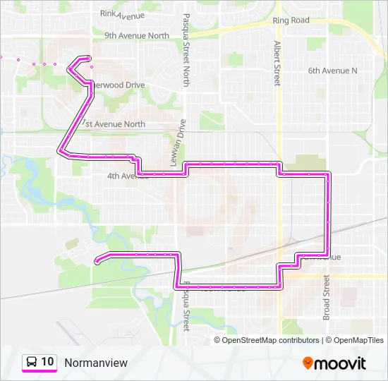 10 Bus Line Map