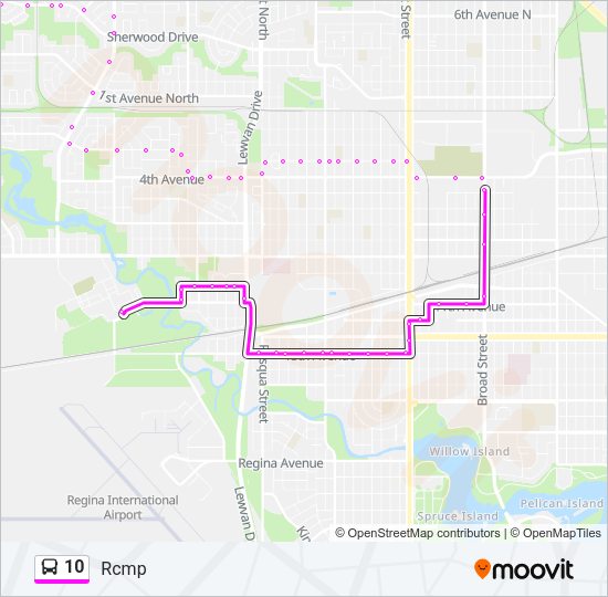 10 bus Line Map