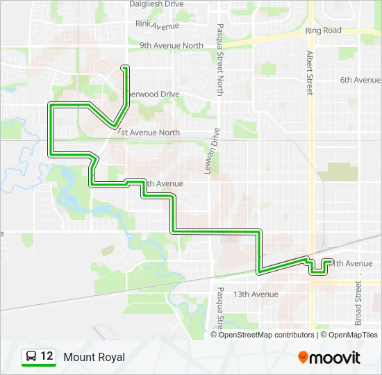 12 Bus Line Map