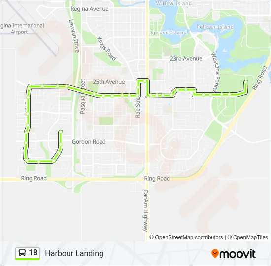 18 Bus Line Map