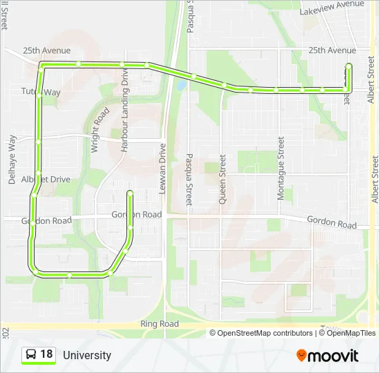18 Bus Line Map