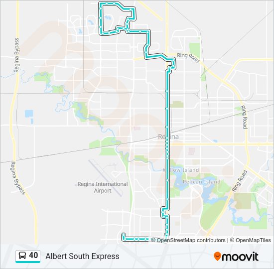 40 bus Line Map