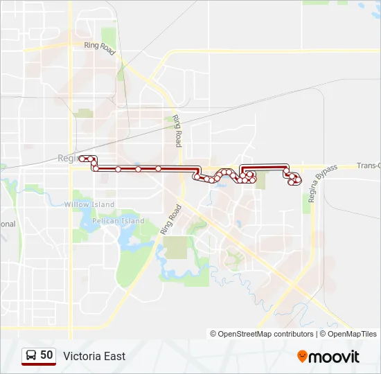 50 Bus Line Map