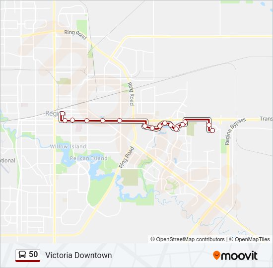 50 Bus Line Map