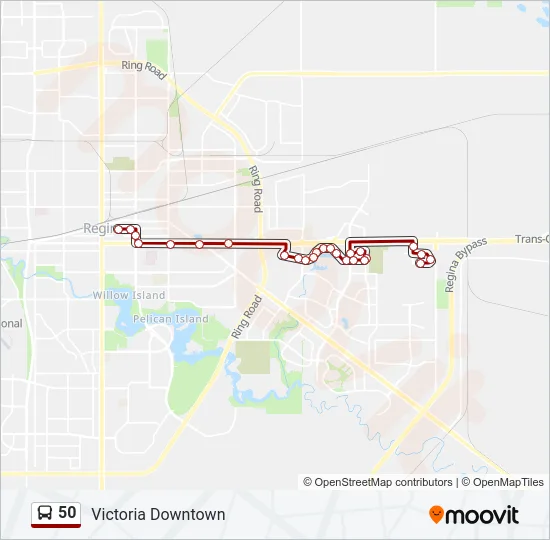 50 Bus Line Map