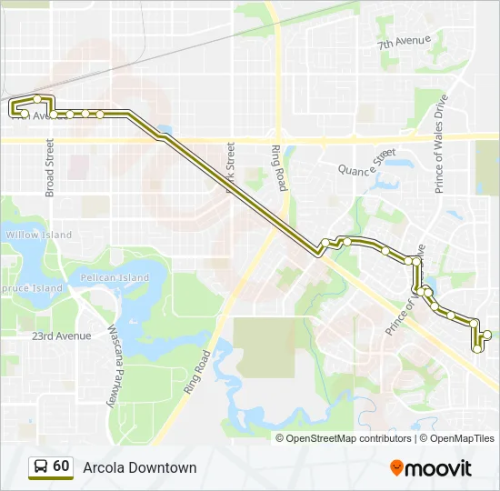 60 Bus Line Map