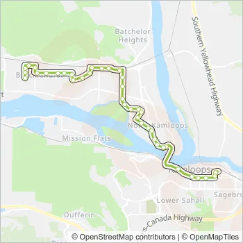 2 Bus Line Map