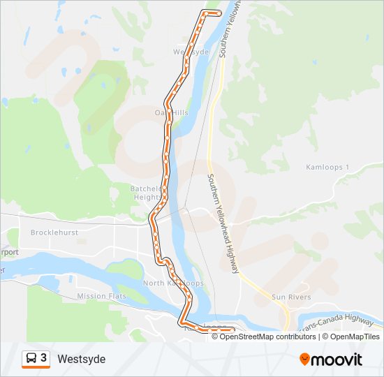 3 bus Line Map