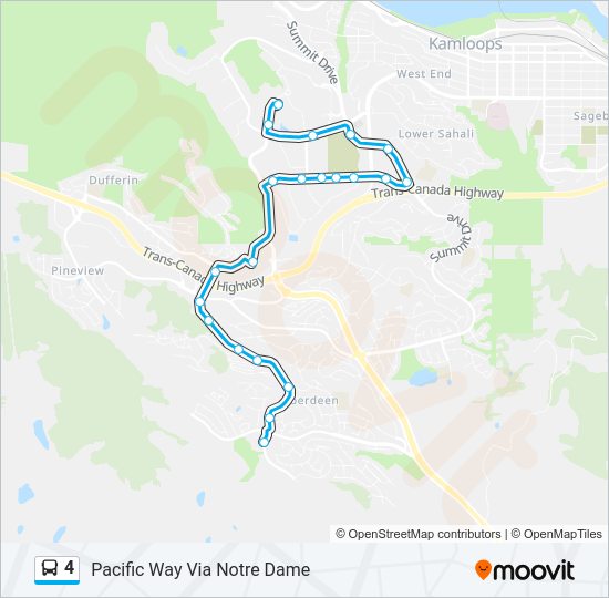 4 bus Line Map