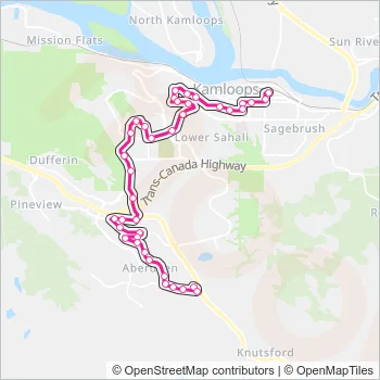 7 Bus Line Map