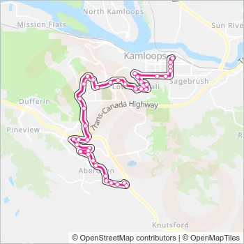 7 Bus Line Map