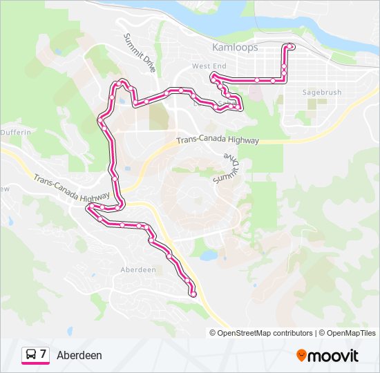 7 bus Line Map