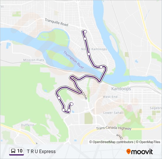 10 bus Line Map