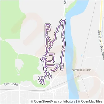 80 Bus Line Map