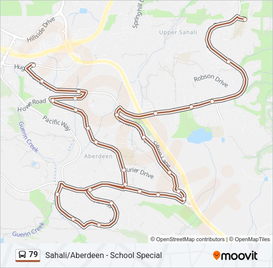 79 Bus Line Map
