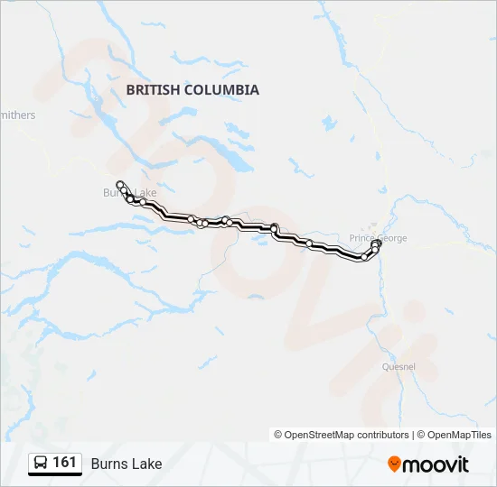 161 Bus Line Map