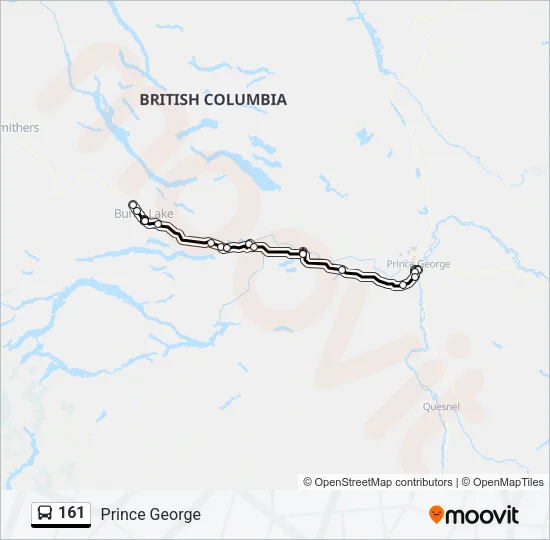 161 Bus Line Map