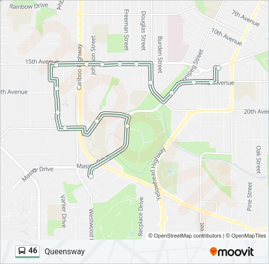 46 bus Line Map