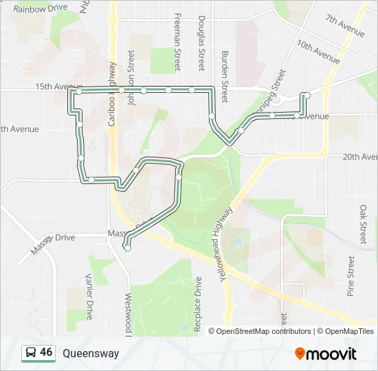 46 Bus Line Map