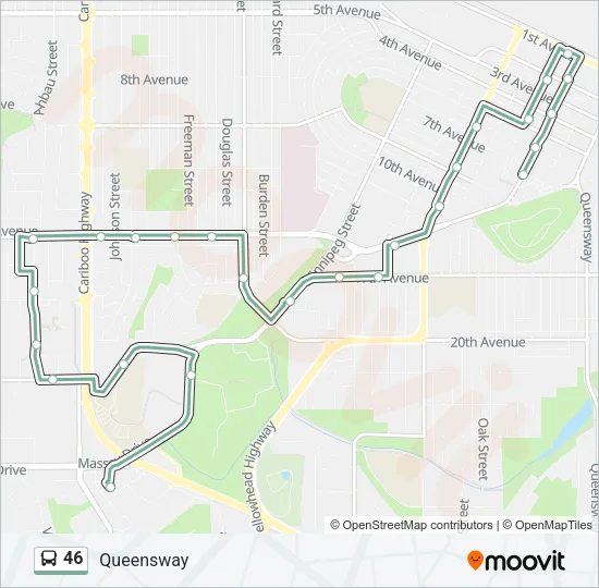46 Bus Line Map